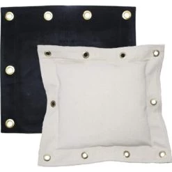 1-Kammern Wand-Schlagpolster 50x40 Schwarz Weiß