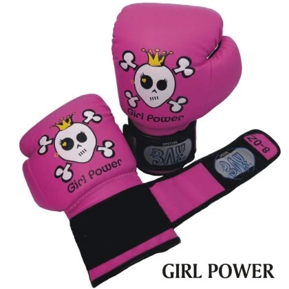 ANGEBOT - Thinked Pink GP Kinder Boxhandschuhe Totenkopf Pink/schwarz 8 - 10 Unzen 4 ANGEBOT - Thinked Pink GP Kinder Boxhandschuhe Totenkopf Pink/schwarz 8 - 10 Unzen – Bild 2