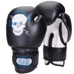 Baby Kinder 2 Unzen Mini Sweet Skull Totenkopf Boxhandschuhe Schwarz/weiß