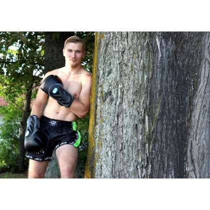 Bad Style Boxhandschuhe Schwarz/grau 10 -12 Unzen 4 Bad Style Boxhandschuhe Schwarz/grau 10 -12 Unzen – Bild 2