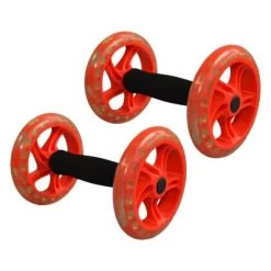 Bauchroller 2 Stück Bauchtrainer Rolle Rücken Bauch Arme Hüfte