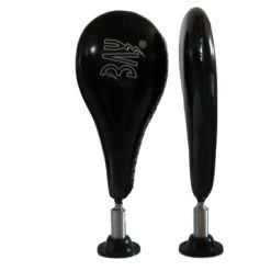 Fun Speed Ball Wand-Schlagmitt Mit Feder - Schwarz Rot