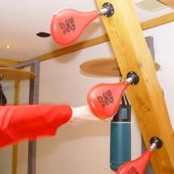 Fun Speed Ball Wand-Schlagmitt Mit Feder - Schwarz Rot -Sport Ausrüstung Verkauf fun speed ball wand schlagmitt mit feder schwarz rot3