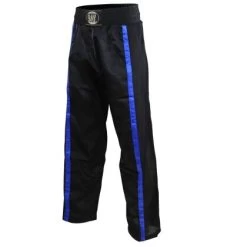 Kickboxhose Netz Gewebe Schwarz/blau Uni 5XS - XXL Kinder Erwachsene