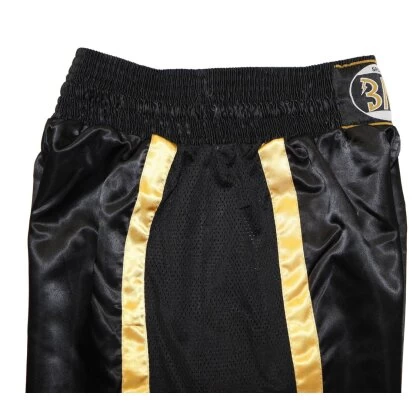 Kickboxhose Netz Gewebe Schwarz/gold Uni 5XS - XXL Kinder Erwachsene 6 Kickboxhose Netz Gewebe Schwarz/gold Uni 5XS - XXL Kinder Erwachsene – Bild 4
