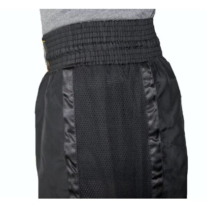 Kickboxhose Netz Gewebe Schwarz/schwarz Uni 5XS - XXL Kinder Erwachsene 7 Kickboxhose Netz Gewebe Schwarz/schwarz Uni 5XS - XXL Kinder Erwachsene – Bild 5