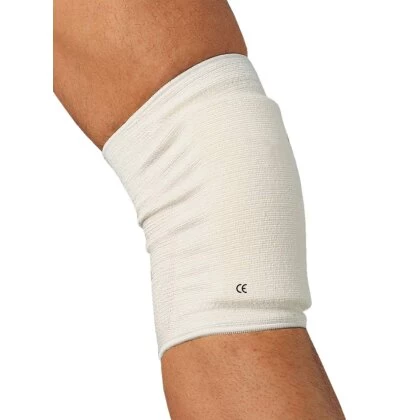 Knieschutz Kniebandage Mit Polster Simple Weiß S - XXL 4 Knieschutz Kniebandage Mit Polster Simple Weiß S - XXL – Bild 2