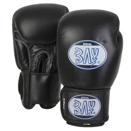 KO Fighter Vollkontakt Boxhandschuhe Leder Schwarz 10 - 16 Unzen 9 KO Fighter Vollkontakt Boxhandschuhe Leder Schwarz 10 - 16 Unzen – Bild 7