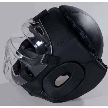 Sport Ausrüstung Verkauf -Sport Ausrüstung Verkauf kopfschutz elite fight mit plexiglas visier leder schwarz s