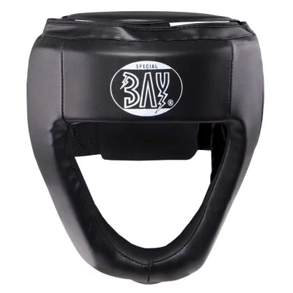 Kopfschutz Full Chin PU Leder Vollkontakt Schwarz S - XL 4 Kopfschutz Full Chin PU Leder Vollkontakt Schwarz S - XL – Bild 2