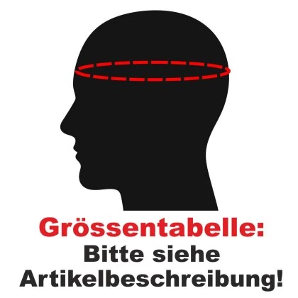 Kopfschutz Full Chin PU Leder Vollkontakt Schwarz S - XL 6 Kopfschutz Full Chin PU Leder Vollkontakt Schwarz S - XL – Bild 4