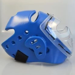 Kopfschutz Schaumstoff Mit Plexiglas Maske WTF Blau XS - XL -Sport Ausrüstung Verkauf kopfschutz schaumstoff mit plexiglas maske wtf blau xs xl3