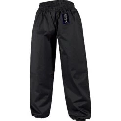 Kung Fu Hose Mit Bündchen Schwarz 4XS - XXL Kinder Erwachsene