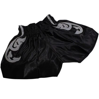 Laser Cut Thaiboxhose XS - XXL Schwarz/grau 5 Laser Cut Thaiboxhose XS - XXL Schwarz/grau – Bild 3