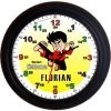 Lernuhr Wanduhr Mit Wunschname Kickboxen Kinder