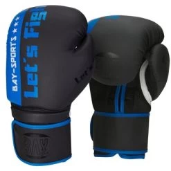 Lets Fight Boxhandschuhe Fresh Mesh Schwarz/blau 8 - 10 Unzen