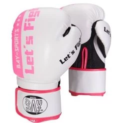 Lets Fight Boxhandschuhe Fresh Mesh Weiß/pink 8 - 10 Unzen