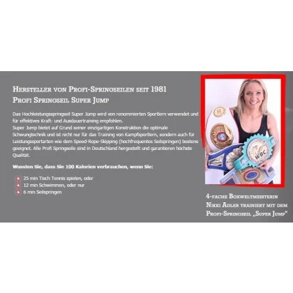 Made In Germany Delux 280 Stahl Springseil Ohne Gewichte 10 Made In Germany Delux 280 Stahl Springseil Ohne Gewichte – Bild 8