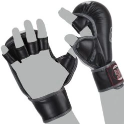 Mat Fighter Karate Ju-Jutsu Handschuhe Handschützer Schwarz Grau XXS - XL -Sport Ausrüstung Verkauf mat fighter karate ju jutsu handschuhe handschuetzer schwarz grau xxs xl3