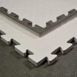 Matten Kampfsportmatten Double Grau Schwarz 100x100x2cm