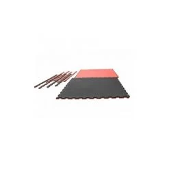 Matten Kampfsportmatten Double Schwarz Rot 100x100x2cm