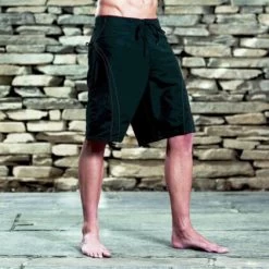 MMA Shorts Red Thread Hose S - XL Schwarz -Sport Ausrüstung Verkauf mma shorts red thread hose s xl schwarz3