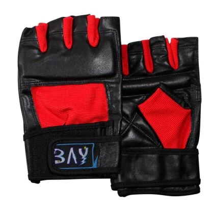 Orbit Sandsackhandschuhe Leder Schwarz/rot S - XXL 4 Orbit Sandsackhandschuhe Leder Schwarz/rot S - XXL – Bild 2