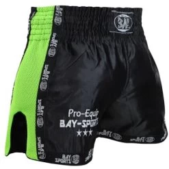 Pro-Equip Mesh Thaiboxhose XS - XXL Schwarz/neon Grün