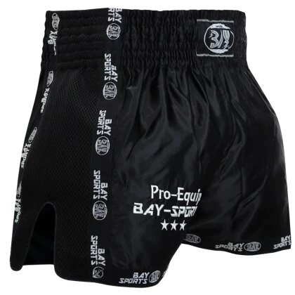 Pro-Equip Mesh Thaiboxhose XS - XXL Schwarz/schwarz 3 Pro-Equip Mesh Thaiboxhose XS - XXL Schwarz/schwarz