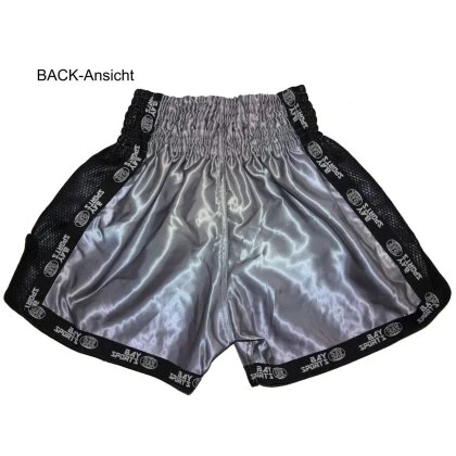 Pro-Equip Mesh Thaiboxhose XS - XXL Silber Grau/schwarz 8 Pro-Equip Mesh Thaiboxhose XS - XXL Silber Grau/schwarz – Bild 6