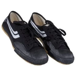 Segeltuchschuhe Wushu Kung Fu Schwarz