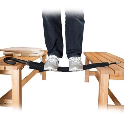 Selbstverteidigungsschirm Rundhakengriff Schirm SV Self Defense Schlagstock 6 Selbstverteidigungsschirm Rundhakengriff Schirm SV Self Defense Schlagstock – Bild 4