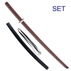 SET Holz Bokken Mit Kunststoff Scheide Saya 100 Cm Rote Eiche -Sport Ausrüstung Verkauf set holz bokken mit kunststoff scheide saya 100 cm rote eiche2