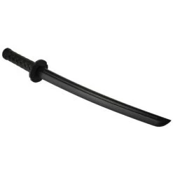 Shoto 62 Cm Schwarz Kurzer Bokken Katana Aus TPR-Kunststoff