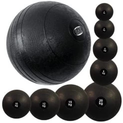 Slamball Mit Sandfüllung - Medizinball Ball Gummi 2 - 20 Kg Schwarz