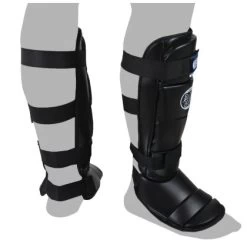 Spann- Schienbeinschutz Allround Schwarz S - XL -Sport Ausrüstung Verkauf spann schienbeinschutz allround schwarz s xl3