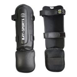 Spann- Schienbeinschutz Thai Tech LEDER Schwarz XS - XXL -Sport Ausrüstung Verkauf spann schienbeinschutz thai tech leder schwarz xs xxl5