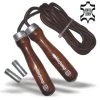 Spiderjump 305 Leder Springseil Mit Holz Gewichtsgriffen