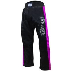 Stick Kickboxhose Schwarz/pink 4XS - XXL Kinder Erwachsene