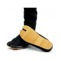 Tabi Schuhe Outdoor Ninja Mit Gummi Sohle 36-46 Schwarz