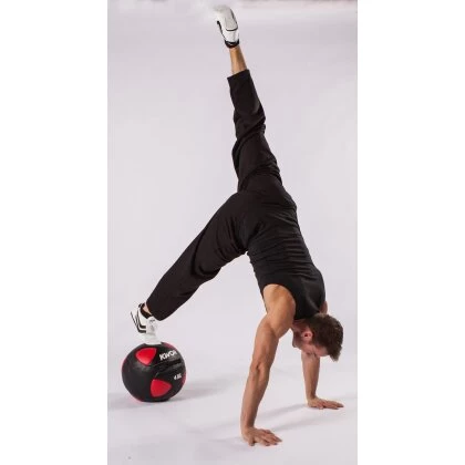 Trainingsball Medizinball 2 - 10 Kg Schwarz/rot 7 Trainingsball Medizinball 2 - 10 Kg Schwarz/rot – Bild 5