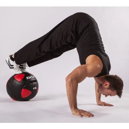 Trainingsball Medizinball 2 - 10 Kg Schwarz/rot 10 Trainingsball Medizinball 2 - 10 Kg Schwarz/rot – Bild 8