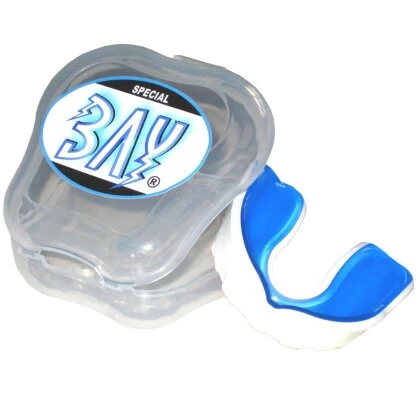 Zahnschutz Pro Line Gel 2 Stufig - Weiss/blau Kinder Erwachsene 3 Zahnschutz Pro Line Gel 2 Stufig - Weiss/blau Kinder Erwachsene