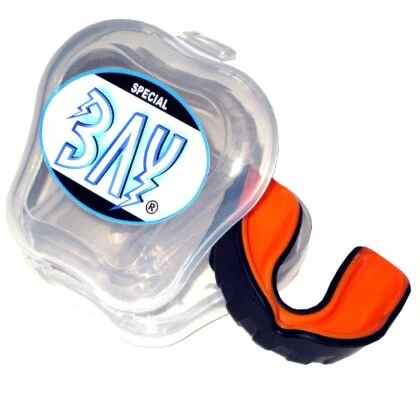 Zahnschutz Pro Line Gel Zweistufig - Schwarz/orange Kinder Erwachsene 3 Zahnschutz Pro Line Gel Zweistufig - Schwarz/orange Kinder Erwachsene