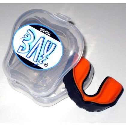 Zahnschutz Pro Line Gel Zweistufig - Schwarz/orange Kinder Erwachsene 11 Zahnschutz Pro Line Gel Zweistufig - Schwarz/orange Kinder Erwachsene – Bild 9